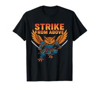 Strike from Above Samurai Owl Fighter Warrior T-Shirt