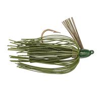 Strike King (BBJ116-17) Bitsy Bug Jig Fishing Lure, 17 - Watermelon Seed with Chartreuse Tail, 1/16 oz, Premium Silicone Skirts