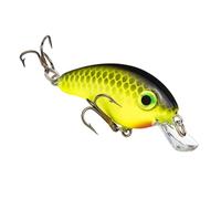 Strike King Bitsy Minnow Bait (Black Back/Chartreuse, 0.125-Ounce)