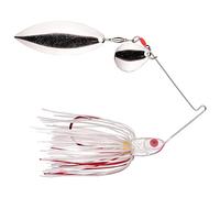 Strike King Bleeding Spinnerbait - Colorado/Willow (Bleeding White, 0.375-Ounce)