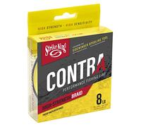 Strike King Contra Braid Performance Fishing Line, 150-Yards, Zero Stretch, 8-Pound, Hi-Vis Yellow