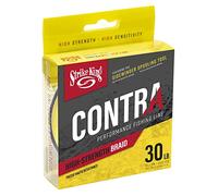Strike King Contra Braid Performance Fishing Line, 300-Yards, Zero Stretch, 30-Pound, Hi-Vis Yellow