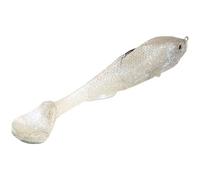 Strike King Final Copy Weedless Fishing Lure, Pre-Rigged Soft Plastic Swimbait, Pearl, 4 3/4-Inches, 7/8-Ounce, FCSWD475-84