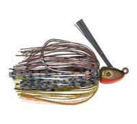 Strike King Frog Jig, 1 Pack (Watermln Pepper/Chart Pearl Belly, 2-Inch-2 Rigged 1 Spare Body per Pack)