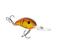 Strike King (HC5XD-531) Pro Model 5XD Fishing Lure, Deep Diving Crankbait, Unique Curved Bill, Free-Floating Rattle Chambers, 5/8-Ounce, Dives to 15-Feet, Size 3 Treble Hooks, Chartreuse Spring Craw