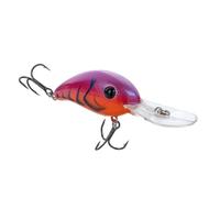 Strike King (HC5XD-909) Pro Model 5XD Fishing Lure, Deep Diving Crankbait, Unique Curved Bill, Free-Floating Rattle Chambers, 5/8-Ounce, Dives to 15-Feet, Size 3 Treble Hooks, Demon Craw