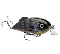 Strike King (HCHHJR-347) Hybrid Hunter Jr. Fishing Lure, Shallow Diving Crankbait, 90-Degree Bill, Reflective 3D Eyes, Rattle, Dives 2 to 4-Feet, 1/2-Ounce, Size 4 & 6 Treble Hooks, Tannic Gill