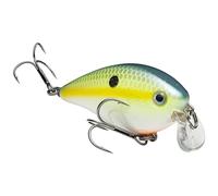 Strike King (HCKVDS1.5SH-538 KVD 1.5 Shallow Squarebill Fishing Lure, 538 - Chartreuse Sexy Shad, 3/8 oz, Black Nickel Hooks