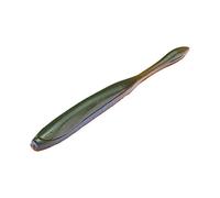 Strike King KVD Dream Shot Fishing Lure, Soft Plastic Worm, Hinged Tail Section, Coffee Scent, Salt Impregnated, Open Pour Technology