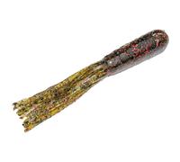 Strike King Lures CT3.5-18 Coffee Tube Regular Soft Lure, 3 1/2" Body Length, Watermelon Red Flake, per 8
