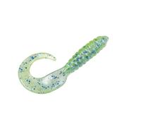Strike King Lures Mr. Crappie Grub Lure, 2" Length, Blue Grass, Package of 15