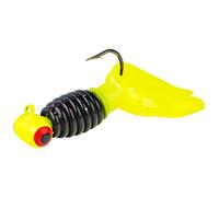 Strike King Lures Mr. Crappie Sausage 1/8 oz. Tuxedo Black-Chartreuse Jig Head (Pack 3)