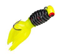 Strike King Lures Mr. Crappie Sausage Head Jig, 1/16 oz. #4 Hook, Tuxedo Black-Chartreuse, Package of 3
