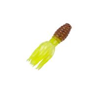 Strike King Lures Mr. Crappie Thunder Soft Baits, Freshwater, 1 3/4 oz, Pumpkinseed Chartreuse, Package of 15