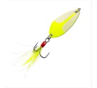 Strike King Mr. Crappie Jack Knife Fishing Lure, Flutter Spoon, Feathered Treble Hook