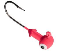 Strike King Mr. Crappie (MRCSH25P116-98) Sausage Head Jighead, Unique Wide Head Shape, Number 6 Hook, 1/16-Ounce, 25-Pack, Pink