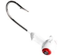 Strike King Mr. Crappie (MRCSH25P18-199) Sausage Head Jighead, Unique Wide Head Shape, Number 6 Hook, 1/8-Ounce, 25-Pack, Fridge White