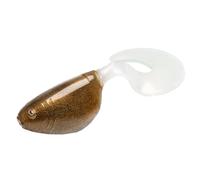 Strike King Mr. Crappie (MRCSPCT-251) Shadpole CT Fishing Lure, Deep-Bodied Soft Plastic Grub, Exaggerated Curly Tail, 2-Inches, 15-Pack, Soggy Shiner