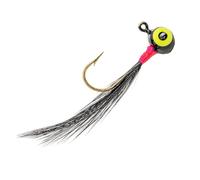 Strike King Mr. Crappie Shoo Shiner Fishing Lure, Hackle Feather Jig, 2-Pack