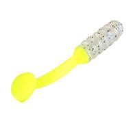 Strike King Mr. Crappie Slabalicious XL, Soft Plastic Paddle Tail Grub Fishing Lure, Monkey Shine, 2 1/2-Inches, 10-Pack, MRCSLCXL-227