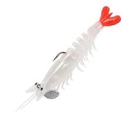 Strike King (PRSSW425-136) Tidal Shrimp Fishing Lure, Pre-Rigged Soft Plastic Shrimp Bait, Durable Mesh Tail, 4/0 Single Hook, 4 1/4-Inches, 1/4-Ounce, 2-Pack, Boxer