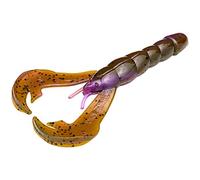 Strike King Rage Craw 4-Inch Fishing Lure, Soft Plastic Grub, Unique Design, Realistic Pincers, Slender Body, 4-Inches, 7-Pack