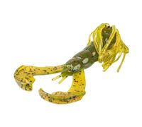 Strike King Rage Luau Craw Fishing Lure, Skirted Soft Plastic Grub, Craw Imitation, High Action Claws and Skirt, Patented Rage Flange, 4-Inches, 7-Pack