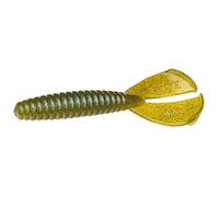 Strike King Rage Menace Grub Fishing Lure, Soft Plastic Double Tail Grub, Crazy Tail Action, 3 1/2-Inches