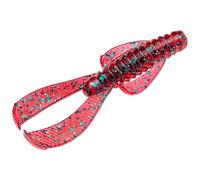 Strike King Rage Ned Bug 2 1/2 inch Soft Plastic Creature Bait 9 Pack - Red Bug