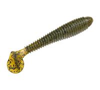 Strike King Rage Swimmer Fishing Lure, Soft Plastic Paddletail Minnow, Sleek Nose Cone, Softly Ribbed Body, Thin Tail