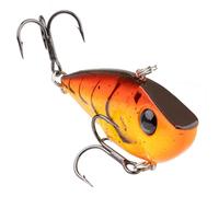 Strike King (REYESD34-531) Red Eyed Shad Fishing Lure, Lipless Crankbait, Free-Floating Internal Rattles, 3D Eyes, Premium Size 4 Treble Hooks, 3/8-Ounce, Sinking, Chartreuse Spring Craw
