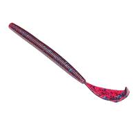 Strike King RGCUT7-7 Rage Cut-R Worm Bait, 7-Inch, Plum, 6 Per Pack