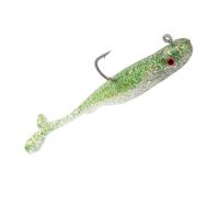 Strike King (SKPNGR414-55) Pinger Minnow Fishing Lure, Pre-Rigged Soft Plastic Jerkbait, Optimized for Live Sonar, Realistic Minnow Profile, 4-Inches, 1/4-Ounce, 3/0 Hook, 3-Pack, Baby Bass