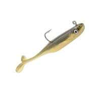 Strike King (SKPNGR418-504) Pinger Minnow Fishing Lure, Pre-Rigged Soft Plastic Jerkbait, Optimized for Live Sonar, Realistic Minnow Profile, 4-Inches, 1/8-Ounce, 3/0 Hook, 3-Pack, Chrome AYU
