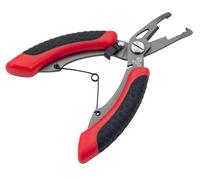 Strike King (SRT5KVD) KVD 5 Precision Split Ring Pliers, Red, Dual Injected Combat Grip Handles