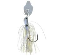 Strike King (TCVSJT34-45) Tungsten Thunder Cricket Vibrating Swim Jig Fishing Lure, Compact Tungsten Head, Hand Tied Skirt, Trailer Keeper, 3/4-Ounce, 4/0 Owner Jungle Hook, Blue Glimmer