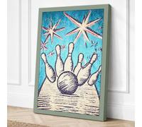Strike Modern Canvas Wall Art Print 36x24 Inch (91 x 61 cm)