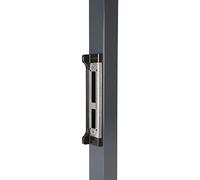 Strike Plate with Stop for Fortylock Tubular Frame Lock, 255 x 57.7 x 8 mm, Stainless Steel