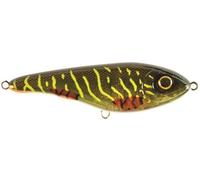Strike Pro Buster Jerk Lure 15cm 75g - Green Motoroil Pike UV