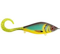 Strike Pro Guppie Junior Fishing Lure 11cm 70g - Hot Parrot UVB Orange Glitter