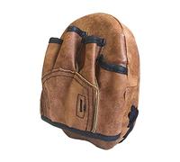 Strike Round Pad Training Aid MMA Kicking Pad Kick Boxing Curved Focus Mitts Brown, 18x15cm