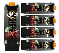 Strike Sour Cherry Drink Juice fruit juice 1000 Mililiter x 5 Pieces