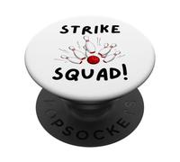 Strike Squad! Funny Matching Bowling PopSockets Adhesive PopGrip