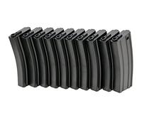 Strike Systems ASG Airsoft Magazine Box Set 10pcs M-Series 140 Rds Black 6mm bb's