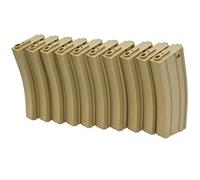 Strike Systems ASG Airsoft Magazine Box Set 10pcs M-Series 140 Rds Tan 6mm bb's