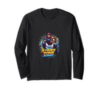 Strike Zone King Baseball Catcher Action Graphic Long Sleeve T-Shirt