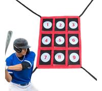 Strike Zone - Strike Area Throw Training for Softball and Baseball, 9 Hole Launcher Aids | for Players Practice Indoor Outdoor Strike