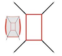 Strike Zone Target - Adjustable Throwing Net, Pitching, Hitting, Catching Net, Baseball Practice Aid with Hook and Strap for Skill Development | Baseball Target for Softball