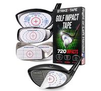 STRIKEPRO Strike Tape Golf Impact Tape. Right or Left Handed. 720 Residue-Free impacts for All Drivers/Hybrids/Irons. Ultra Thin Golf Impact Stickers for Golf Swing Analysis with Super Clean Removal.