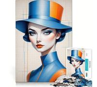 Striking Beauty Portrait 1000 Piece Jigsaw Puzzles for Adults Jigsaw Strong Logic Toy Group Play Clear Edge Perfect Present 50x75cm